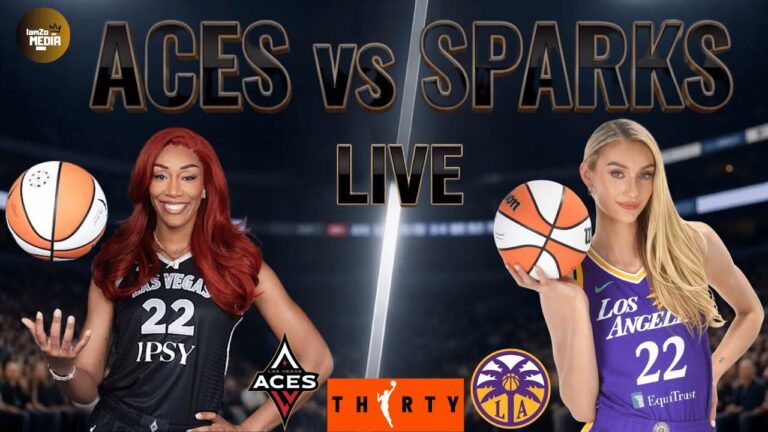 LIVE Aja Wilson battles Cam Brink | WNBA Commissioner Cup | Las Vegas Aces vs Los Angeles Sparks