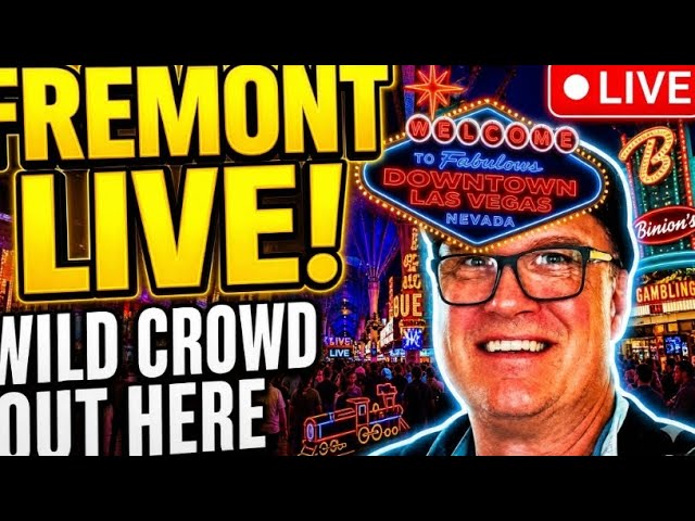 🔴 LIVE: Las Vegas Fremont Street Is Insane Right Now — Saturday Night LIVE