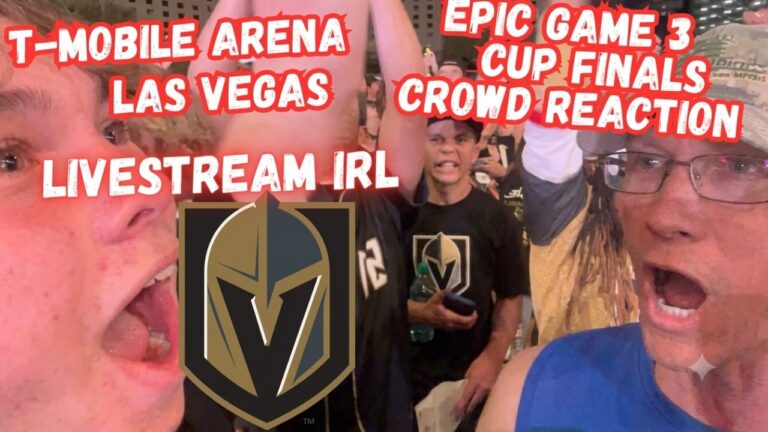 LIVE Las Vegas NOW, NHL Finals at T-mobile arena, Livestream IRL