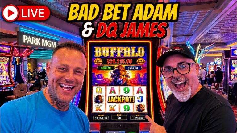 LIVE Slots From Las Vegas With DQ! HUGE JACKPOTS!