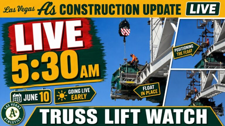 Las Vegas A’s Stadium Truss Watch LIVE STREAM
