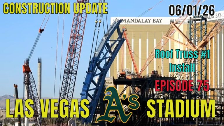 Las Vegas Athletics Stadium Construction Update 06 01 2026