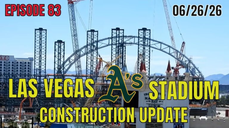 Las Vegas Athletics Stadium Construction Update 06 26 2026