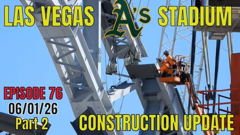 Las Vegas Athletics Stadium Construction Update Part 2 06 01 2026