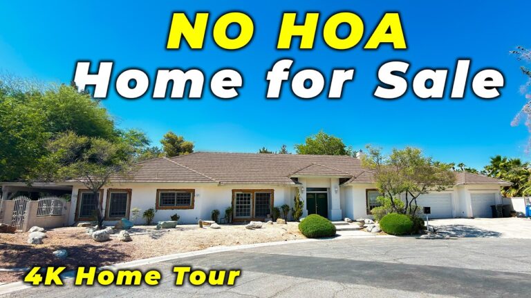 Las Vegas NO HOA Home for Sale | RV Parking | Pool & Sports Court Sized Lot | Single Story Ranch