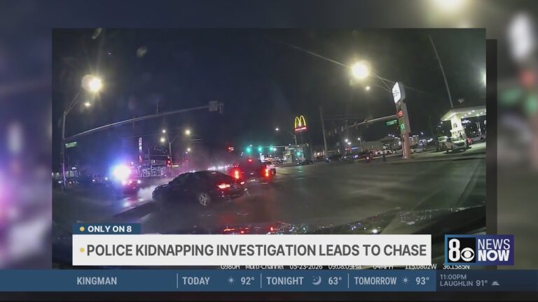 Las Vegas police: woman screamed for help before high-speed pursuit, crash