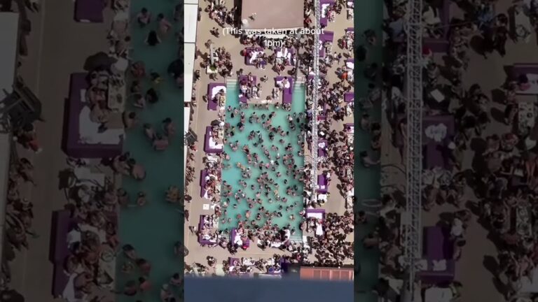 Las Vegas rule number one! Do not swim in the pool at the pool party