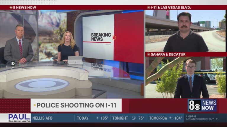 Nevada State Police involved in shooting on I-11, Las Vegas Boulevard