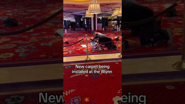 New carpet being installed at the Wynn Las Vegas #vegas