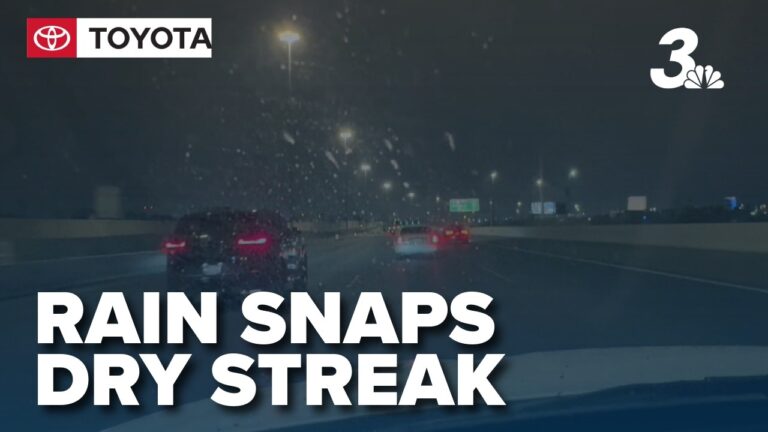 Overnight rain snaps Las Vegas dry streak at 124 days