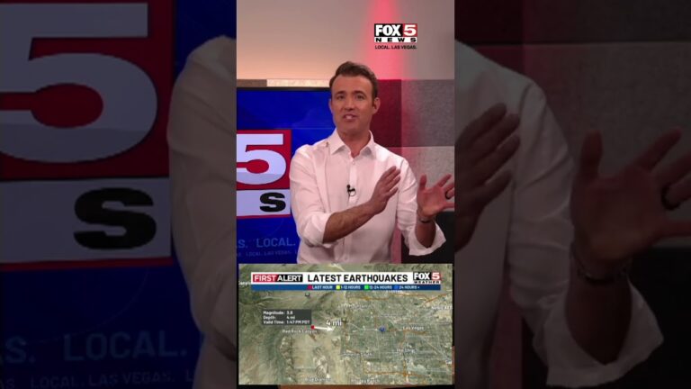 Preliminary 4.1 earthquake reported 14 miles west of Las Vegas