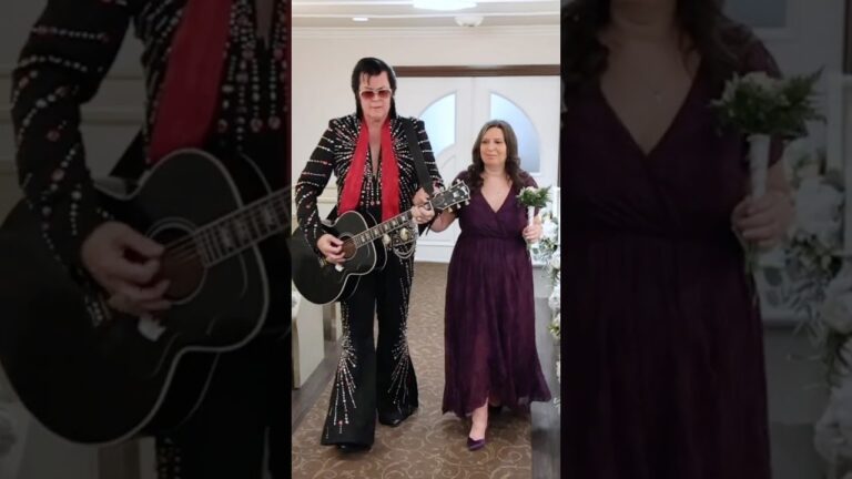 Sarah & Nick’s Elvis Vow Renewal in Las Vegas | Graceland Chapel