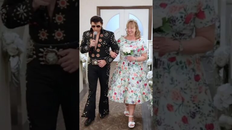 Sarah & Philip’s Elvis Vow Renewal in Las Vegas | Graceland Chapel