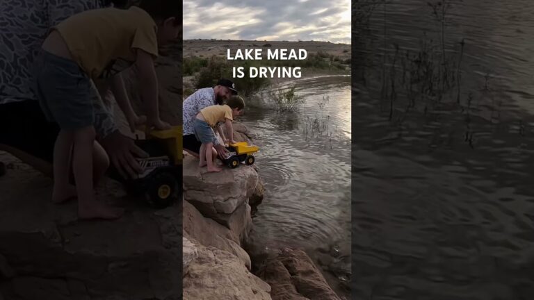 Shocking Lake Mead Water level drop! #lasvegas #fishing #lakemead
