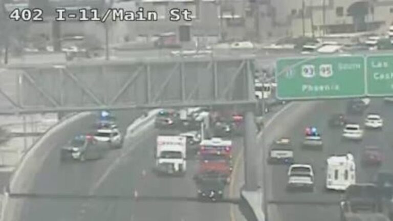 Shot reportedly fired at Nevada State Police near I-11, Las Vegas Boulevard
