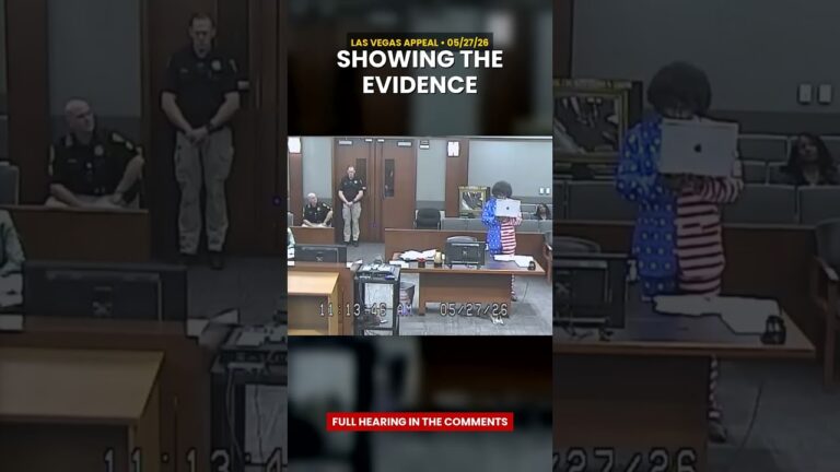 Showing the Court the Evidence — Las Vegas Pro Se Appeal Hearing #Shorts