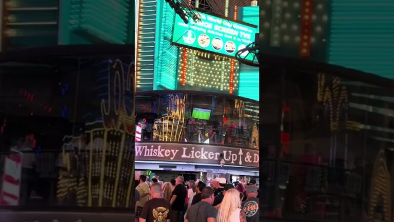Sights & Sounds of Las Vegas: Walking like an Egyptian at Fremont Street Experience.