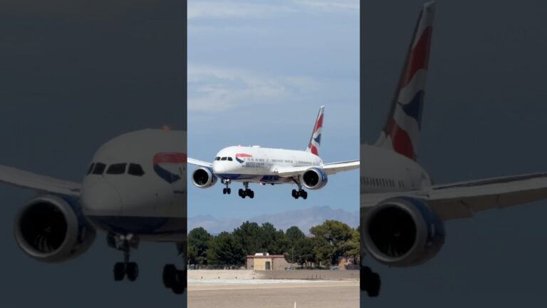 Speedbird 271 Heavy (Boeing 787-9) arrives at Las Vegas (LAS) | G-ZBKA | #planespotting #KLAS