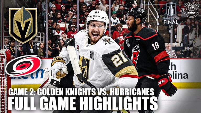Stanley Cup Final – Game 2: Vegas Golden Knights vs. Carolina Hurricanes Highlights | ESPN NHL