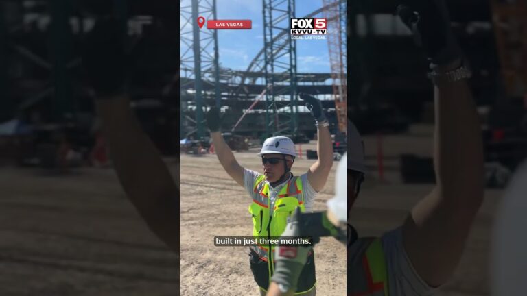 Steel rises at Athletics’ Las Vegas stadium site as construction progresses