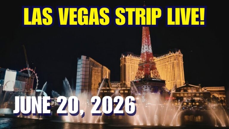 THIS is the LAS VEGAS STRIP RIGHT NOW on a SATURDAY NIGHT!
