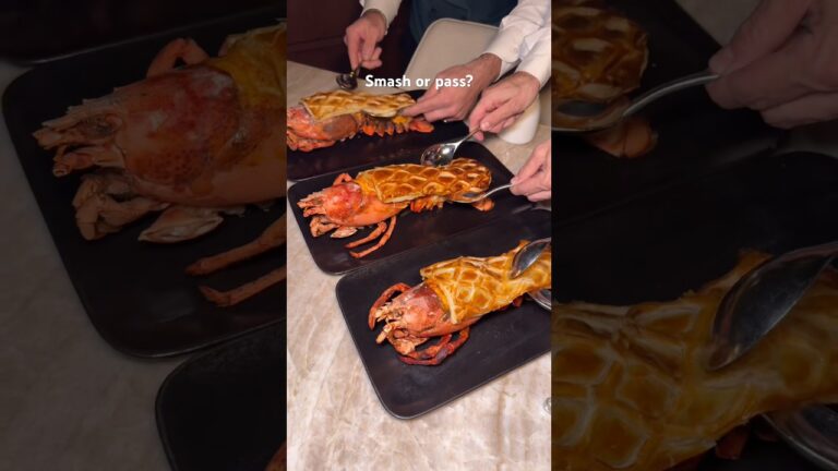 The $135 lobster en croute from Carversteak in Las Vegas #lobster #pastry #steakhouse #food