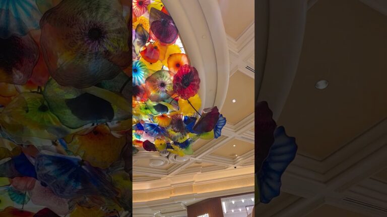 The Incredible Ceiling Inside the Bellagio Hotel and Casino in Las Vegas!