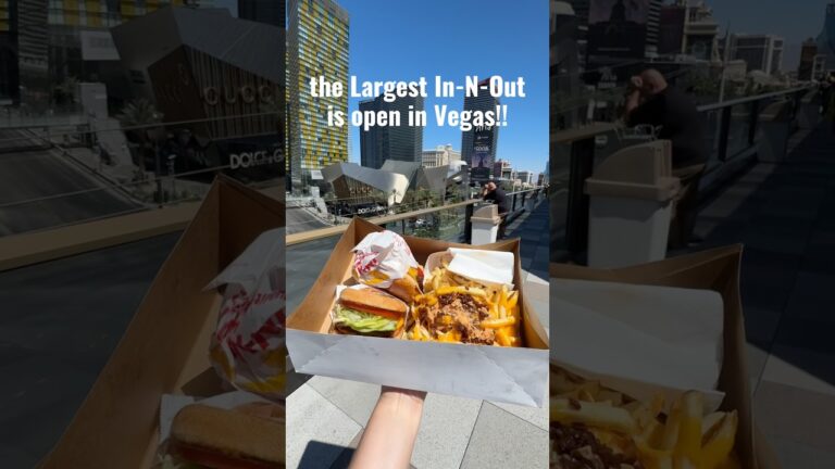 The NEW In-N-Out on the Las VEGAS Strip is officially open! #lasvegas