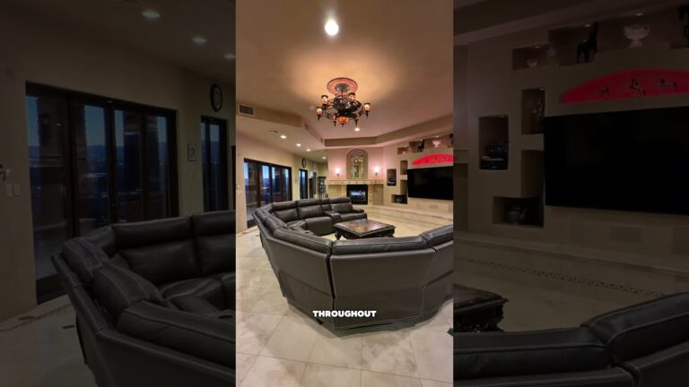 This European inspired hillside Las Vegas mansion can be yours for $30K a month!