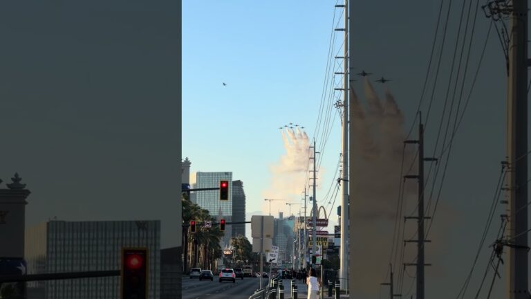 Thunderbirds Flyover, Las Vegas Strip 6/27/26
