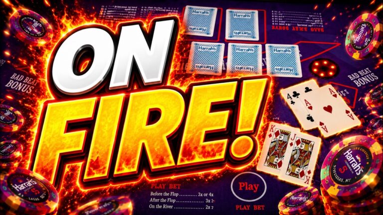 ULTIMATE TEXAS HOLD ‘EM in LAS VEGAS! I AM ON FIRE!!! 🔥🔥 (UTH) IRL