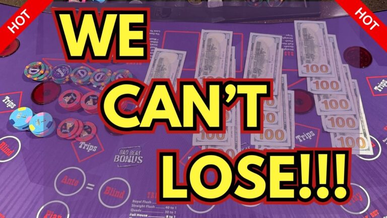 WE CAN’T LOSE PLAYING ULTIMATE TEXAS HOLD ‘EM in LAS VEGAS!! 🔥🔥