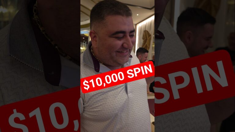 $10,000 Spin On Roulette Table In Las Vegas #Vegas #Shorts #Viral