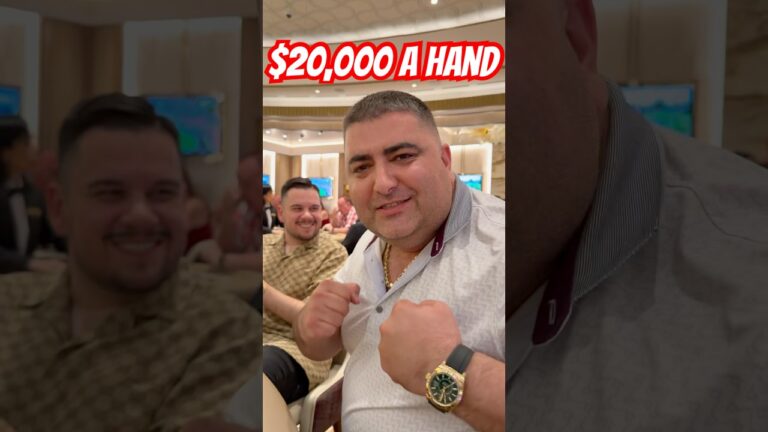 $20,000 A Hand Black Jack At Caesar Palace #shorts #vegas #viral