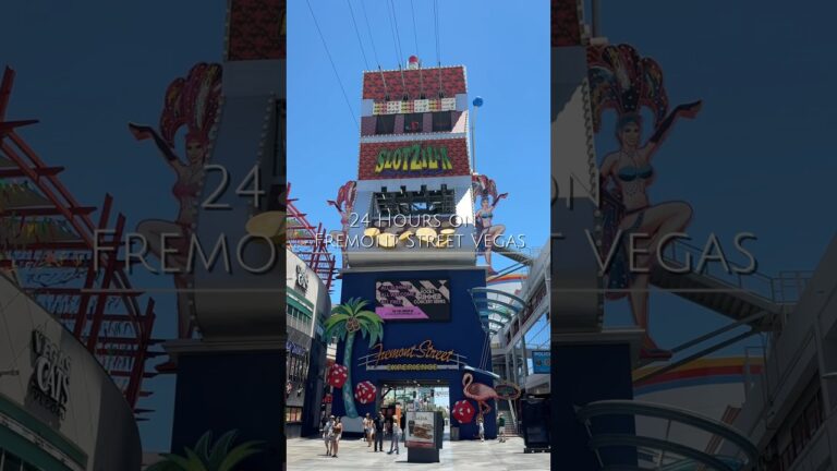 24 Hours on Fremont Street VEGAS #lasvegas #fremontstreet #vegasfood