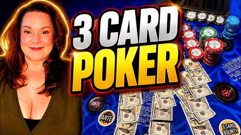 3 CARD POKER in LAS VEGAS! $2000 BUY IN! IRL 🍀🍀