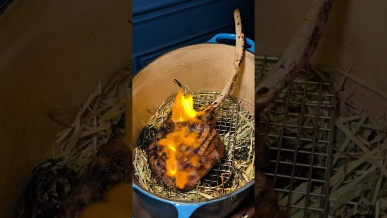 $350 Smokeshow Tomahawk Steak from Bourbon Steak in Las Vegas