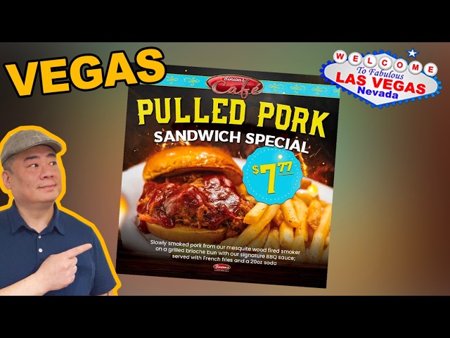 $7.77 Pulled Pork Special! Binion’s Cafe. Downtown Las Vegas