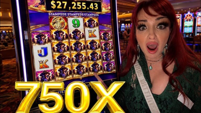 750X!!!! THE BIGGEST BUFFALO STAMPEDE JACKPOT OF MY LIFE!!!!