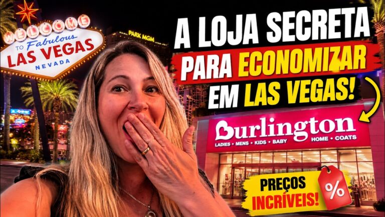 A LOJA SECRETA PARA ECONOMIZAR EM LAS VEGAS! TOUR PELA BURLINGTON 🛍️💸