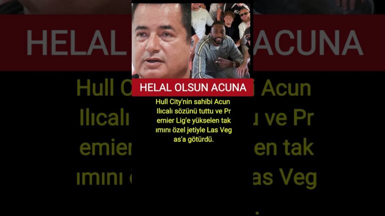 Acun Ilıcalı Sözünü Tuttu! Hull City Takımını Özel Jetiyle Las Vegas’a Götürdü! #football #sports