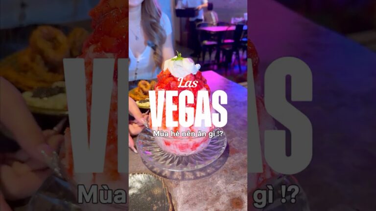 Ăn gì Mùa Hè này ở LAS VEGAS !? KEM ĐÁ BÀO 😍 #julielasvegas