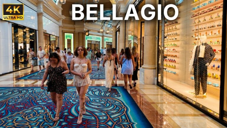Bellagio Las Vegas Walking Tour | Extreme Summer Heat & Beautiful Interiors | July 2026 [4K HDR]