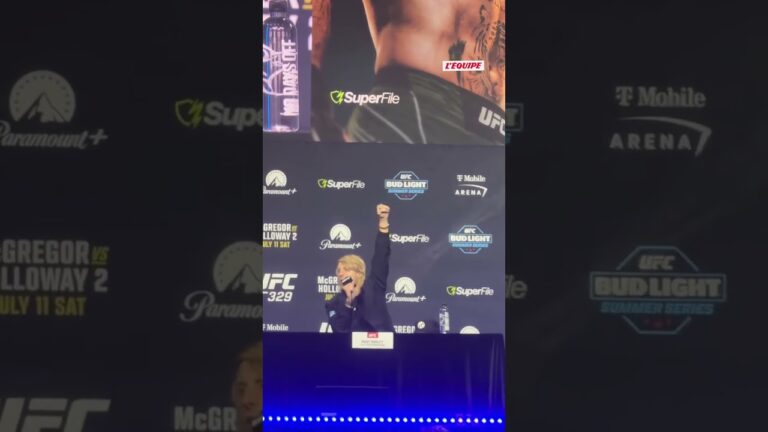 Benoît Saint Denis hué comme jamais en conférence de presse à Las Vegas #mma #ufc