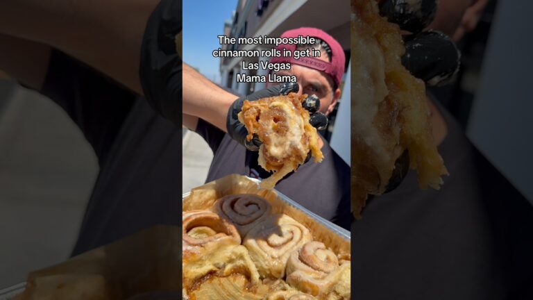 Best cinnamon rolls in Las Vegas mama llama #303inthecut #cinnamoroll #lasvegasfood