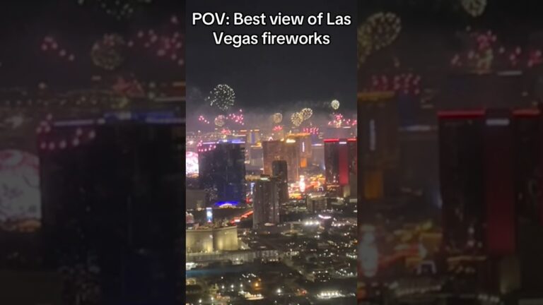 Best view of Las Vegas fireworks #vegas #fireworks