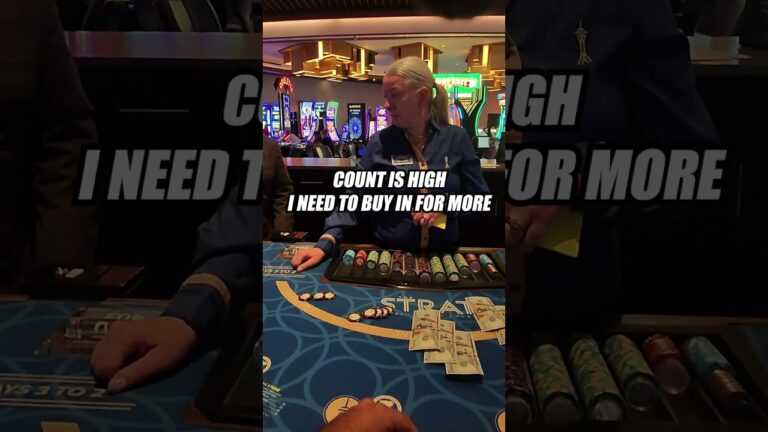 Card Counter POV in Las Vegas #blackjack
