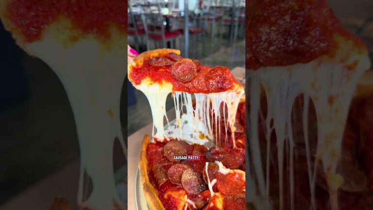 Delicious authentic Chicago deep dish pizza in Las Vegas affordable cheesy pepperoni stuffed pie