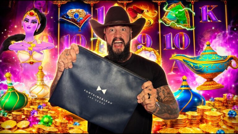 Filling a GIANT money bag in Vegas! Let’s get it