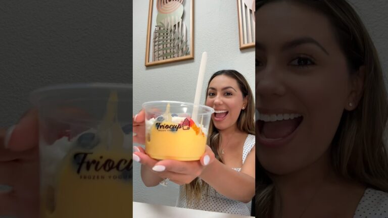Frio cup frozen yogurt- Las Vegas📍🍦#shorts #fyp #lasvegas #foodie #vegas #dessert #eating
